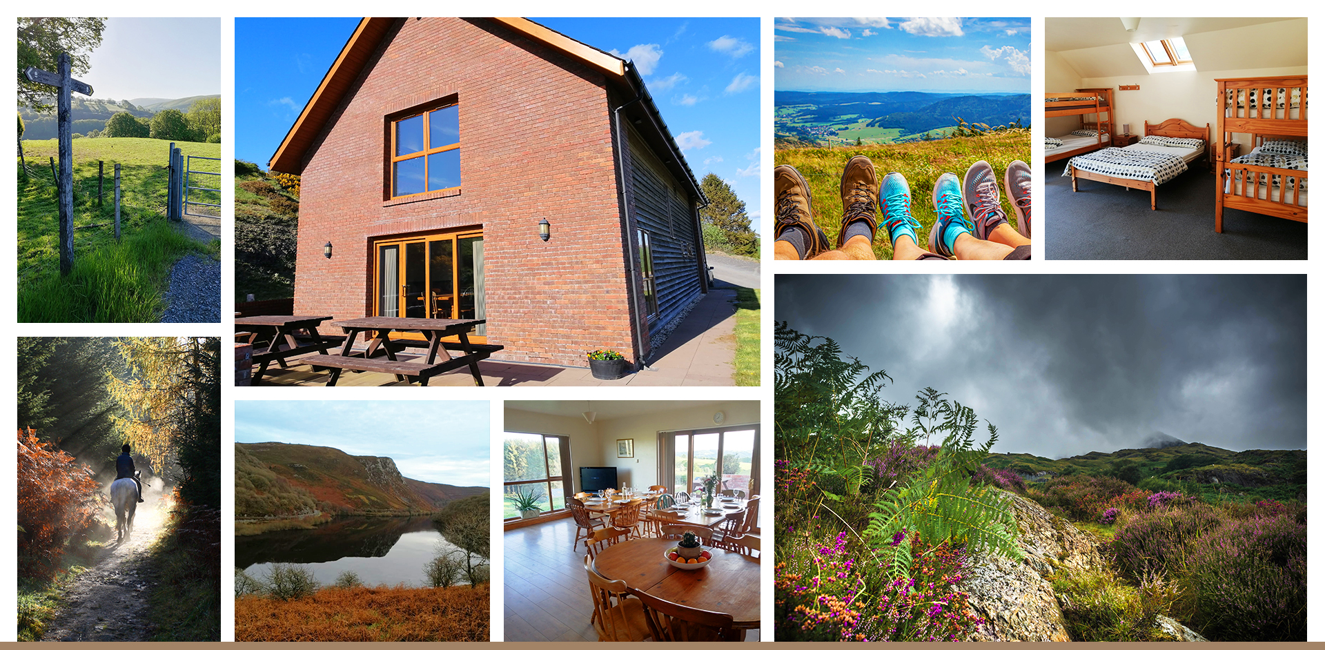Plasnewydd Bunkhouse, large group accommodation set in rural mid Wales