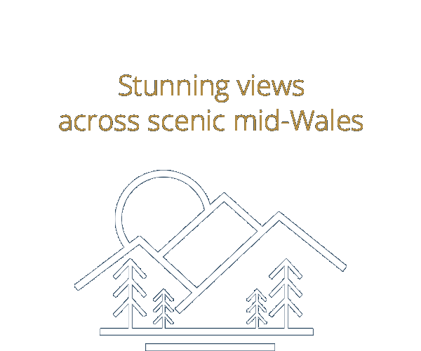 Stunning views across scenic mid-Wales
